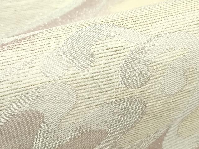 平和屋着物＊夏物　六通柄袋帯　立波文　銀糸　正絹　逸品　CABL5467rv