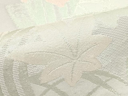 平和屋着物＊夏物　六通柄　京袋帯　杜若　楓　銀糸　CABL5474rv