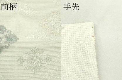 平和屋着物＊夏物　六通柄袋帯　唐織　立波花菱文　正絹　逸品　CABL5475rv