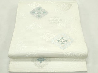 平和屋着物＊夏物　六通柄袋帯　唐織　立波花菱文　正絹　逸品　CABL5475rv