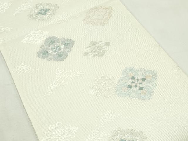 平和屋着物＊夏物　六通柄袋帯　唐織　立波花菱文　正絹　逸品　CABL5475rv