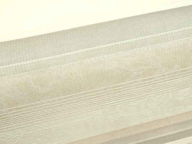 平和屋着物＊夏物　両面　六通柄袋帯　横段花文　正絹　逸品　CABL5476rv