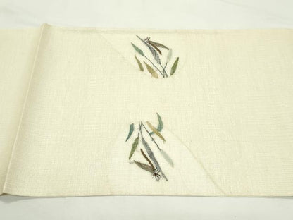平和屋着物＊夏物　太鼓柄　京袋帯　すくい織　トンボ　金銀糸　正絹　逸品　未使用　CABL5478rv