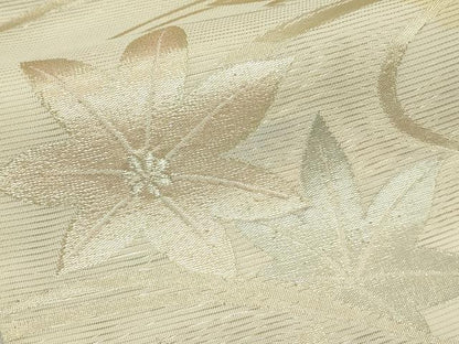 平和屋着物＊夏物　六通柄袋帯　竜田川　金銀糸　正絹　逸品　CABL5499rv