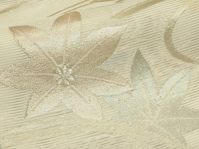 平和屋着物＊夏物　六通柄袋帯　竜田川　金銀糸　正絹　逸品　CABL5499rv