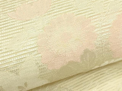 平和屋着物＊夏物　六通柄袋帯　唐織　秋草文　銀糸　正絹　逸品　CABL5512rv