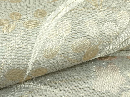 平和屋着物＊夏物　六通柄袋帯　秋草文　金銀糸　正絹　逸品　CABL5543rv