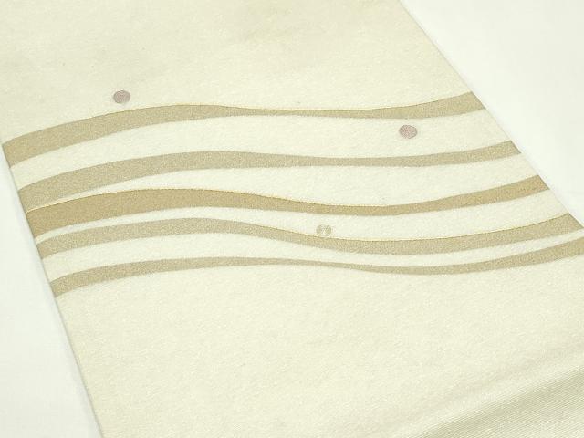 平和屋着物＊夏物　太鼓柄袋帯　刺繍　霞文　金糸　正絹　逸品　CABL5562rv