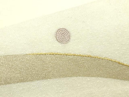 平和屋着物＊夏物　太鼓柄袋帯　刺繍　霞文　金糸　正絹　逸品　CABL5562rv