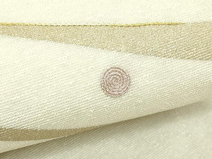 平和屋着物＊夏物　太鼓柄袋帯　刺繍　霞文　金糸　正絹　逸品　CABL5562rv