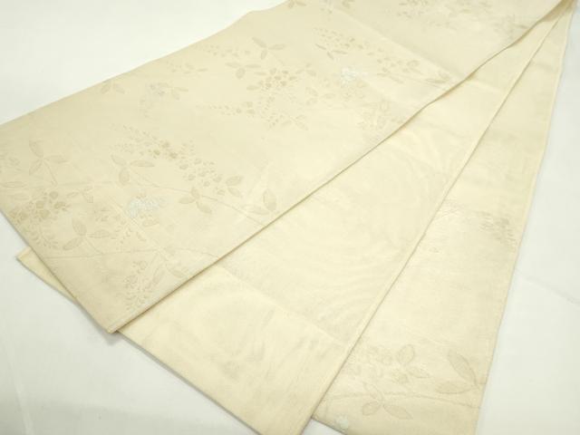 平和屋着物＊夏物　西陣　川島織物　六通柄　京袋帯　草花文　金糸　正絹　逸品　CABL5565rv