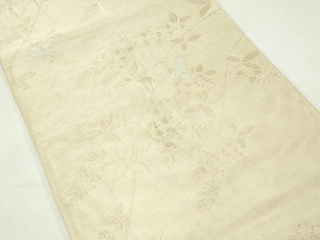 平和屋着物＊夏物　西陣　川島織物　六通柄　京袋帯　草花文　金糸　正絹　逸品　CABL5565rv