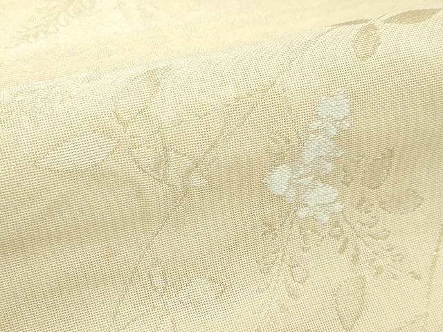 平和屋着物＊夏物　西陣　川島織物　六通柄　京袋帯　草花文　金糸　正絹　逸品　CABL5565rv