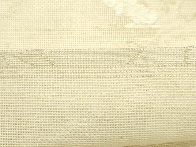 平和屋着物＊夏物　西陣　川島織物　六通柄　京袋帯　草花文　金糸　正絹　逸品　CABL5565rv