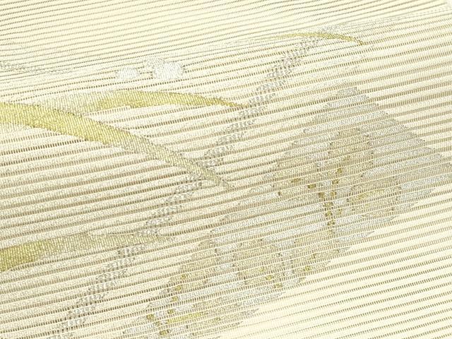 平和屋着物＊夏物　八寸名古屋帯　絽綴れ　露芝文　金銀糸　正絹　逸品　CABL5570rv
