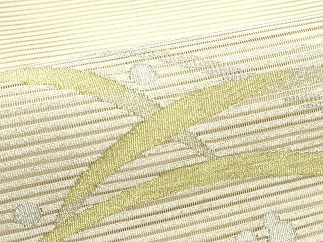 平和屋着物＊夏物　八寸名古屋帯　絽綴れ　露芝文　金銀糸　正絹　逸品　CABL5570rv