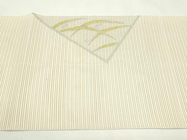 平和屋着物＊夏物　八寸名古屋帯　絽綴れ　露芝文　金銀糸　正絹　逸品　CABL5570rv