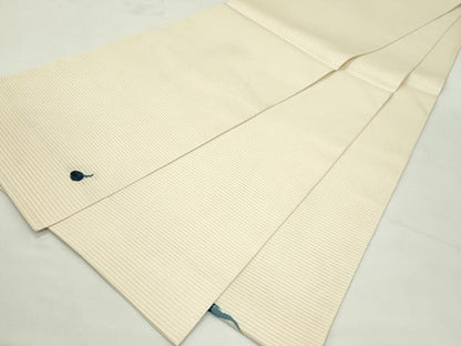 平和屋着物＊夏物　太鼓柄袋帯　草木文　藍　正絹　逸品　CABL5571rv
