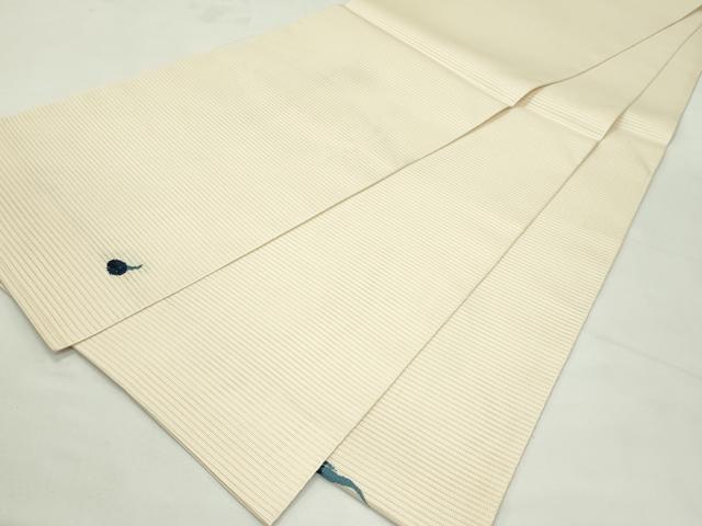 平和屋着物＊夏物　太鼓柄袋帯　草木文　藍　正絹　逸品　CABL5571rv