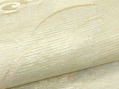 平和屋着物＊夏物　六通柄袋帯　芝草遠山文　金銀糸　三越扱い　正絹　逸品　CABL5575rv