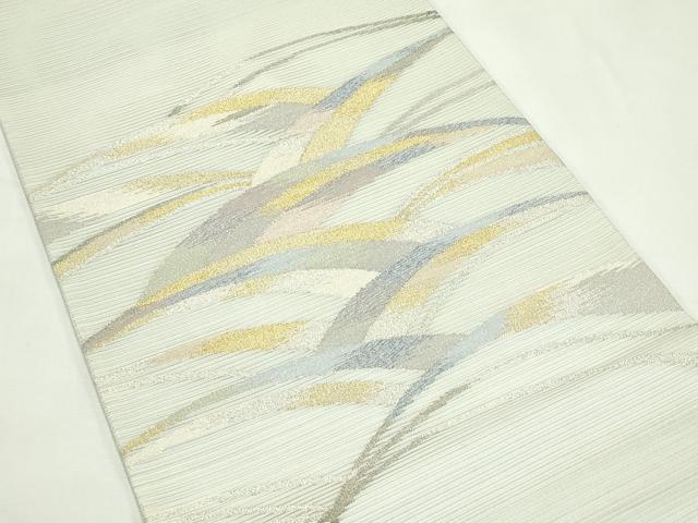 平和屋着物＊夏物　太鼓柄袋帯　絽綴れ　青海波　金銀糸　正絹　逸品　未使用　CABL5578rv