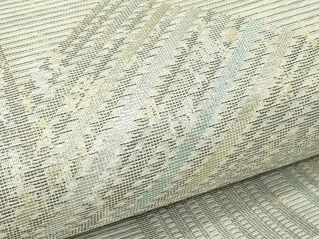 平和屋着物＊夏物　六通柄袋帯　幾何学文様　金銀糸　正絹　逸品　CABL5581rv