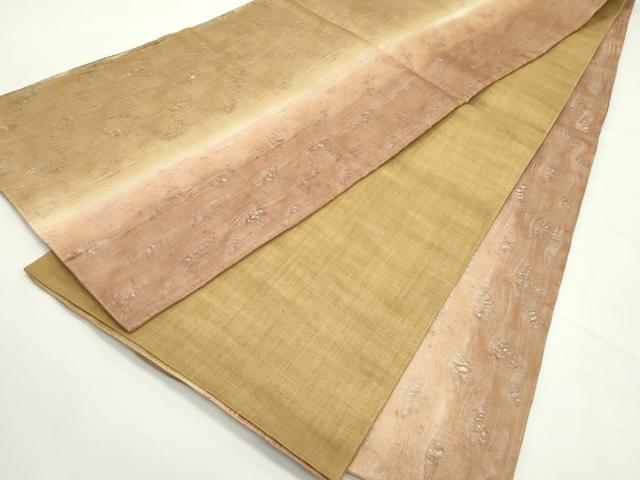 平和屋着物＊夏物　全通柄　京袋帯　櫛織　間道　正絹　逸品　CABL5588rv