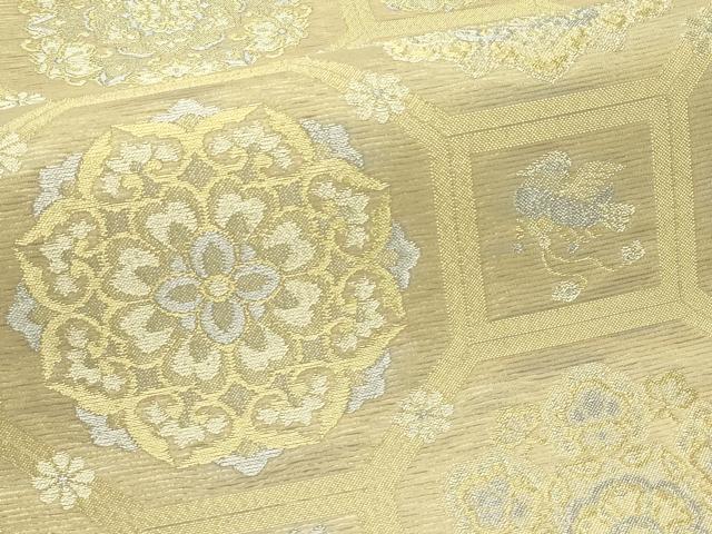 平和屋着物＊夏物　西陣　川島織物　六通柄袋帯　蜀江正倉院花鳥文　金銀糸　未使用　CABL5593rv
