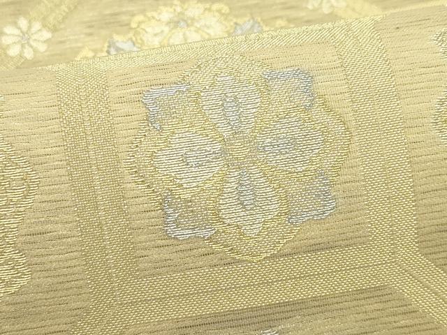 平和屋着物＊夏物　西陣　川島織物　六通柄袋帯　蜀江正倉院花鳥文　金銀糸　未使用　CABL5593rv