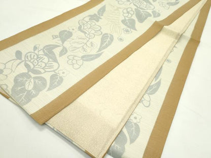 平和屋着物＊夏物　全通柄袋帯　花鳥文　正絹　逸品　CABL5595rv