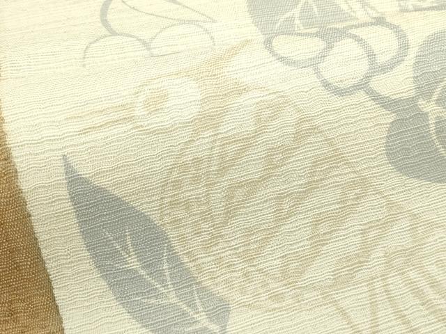 平和屋着物＊夏物　全通柄袋帯　花鳥文　正絹　逸品　CABL5595rv