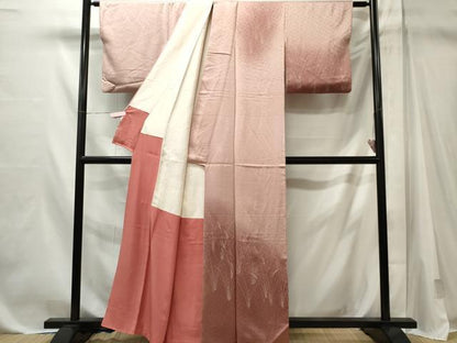 平和屋着物■訪問着　刺繍　芒文　暈し染め　正絹　逸品　CABL5628ou