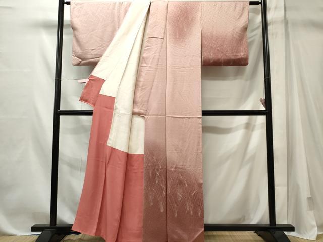 平和屋着物■訪問着　刺繍　芒文　暈し染め　正絹　逸品　CABL5628ou