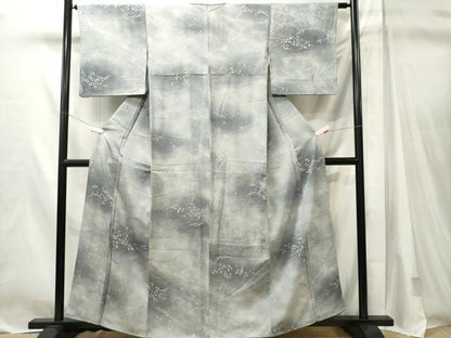 平和屋着物■上質な小紋　雲取り蔦の葉文　正絹　逸品　CABL5637ou