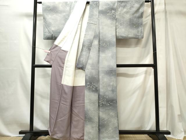 平和屋着物■上質な小紋　雲取り蔦の葉文　正絹　逸品　CABL5637ou