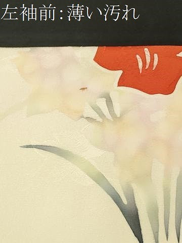 平和屋着物■上質な小紋　草花文　暈し染め　正絹　逸品　CABL5639ou