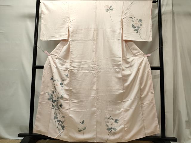 平和屋着物■訪問着　手描き　枝花文　正絹　逸品　CABL5648ou