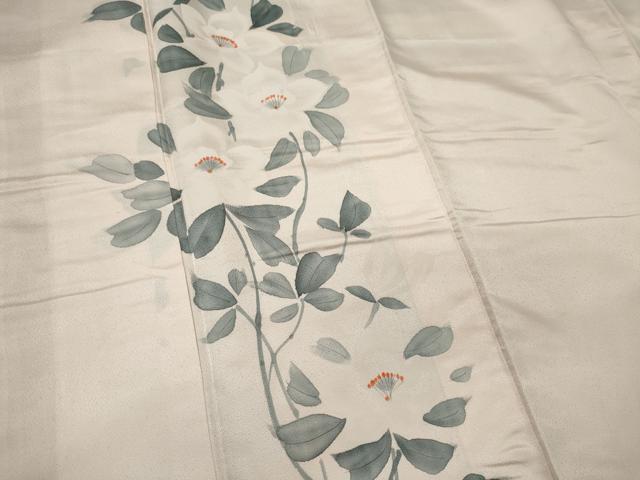平和屋着物■訪問着　手描き　枝花文　正絹　逸品　CABL5648ou