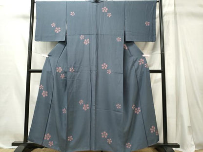 平和屋着物■上質な小紋　舞花文　正絹　逸品　CABL5650ou