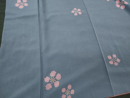 平和屋着物■上質な小紋　舞花文　正絹　逸品　CABL5650ou