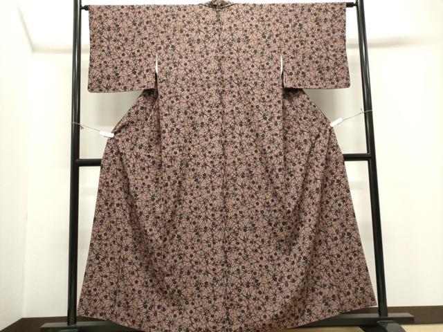 平和屋着物■小紋　舞梅文　洗える着物　CABL5655ou