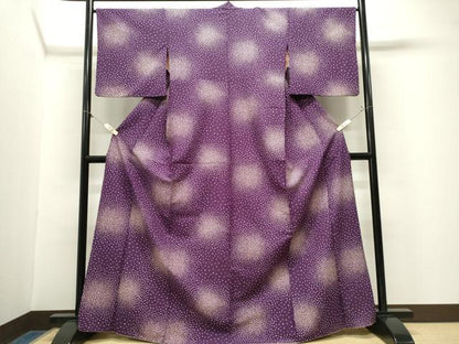 平和屋着物■小紋　舞桜文　洗える着物　CABL5659ou