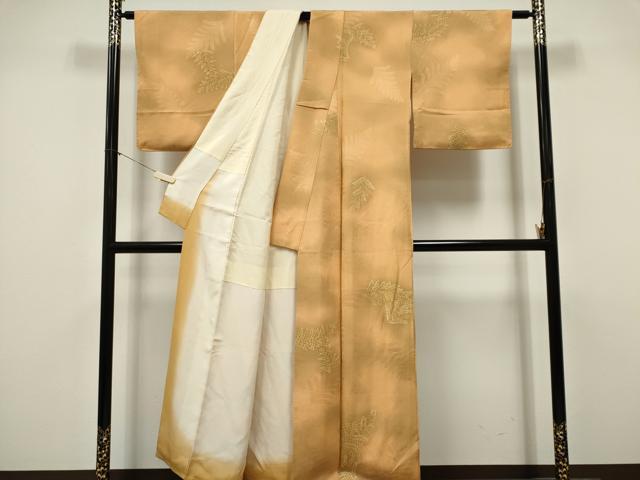 平和屋着物■上質な小紋　草木文　正絹　逸品　CABL5703ou
