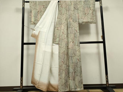 平和屋着物■上質な小紋　木の実　正絹　逸品　未使用　CABL5707ou