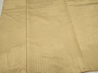 平和屋着物■上質な色無地　雲取り吉祥地紋　浅黄色　正絹　逸品　CABL5723oy