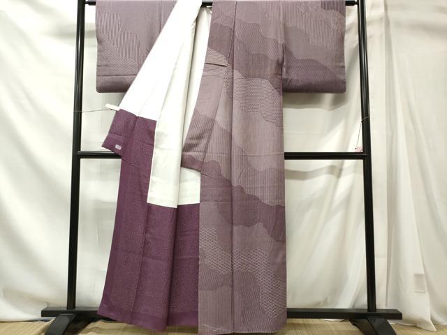 平和屋着物■上質な小紋　寺山存男　道長吉祥文　高島屋扱い　正絹　逸品　未使用　CABL5730oy