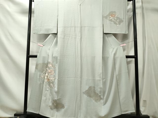 平和屋着物■中国三大刺繍　相良刺繍　訪問着　花籠文　金彩　ますいわ屋扱い　正絹　逸品　CABL5739oy
