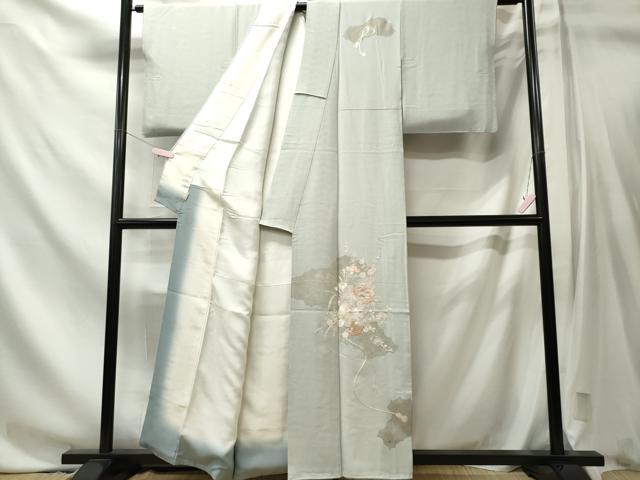 平和屋着物■中国三大刺繍　相良刺繍　訪問着　花籠文　金彩　ますいわ屋扱い　正絹　逸品　CABL5739oy