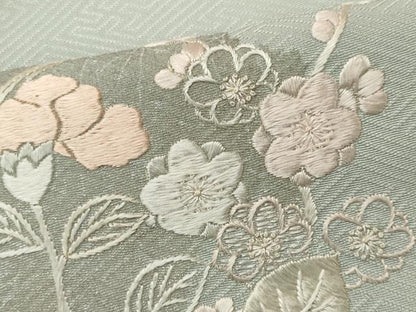 平和屋着物■中国三大刺繍　相良刺繍　訪問着　花籠文　金彩　ますいわ屋扱い　正絹　逸品　CABL5739oy