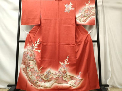平和屋着物■訪問着　花車文　暈し染め　正絹　逸品　CABL5741oy